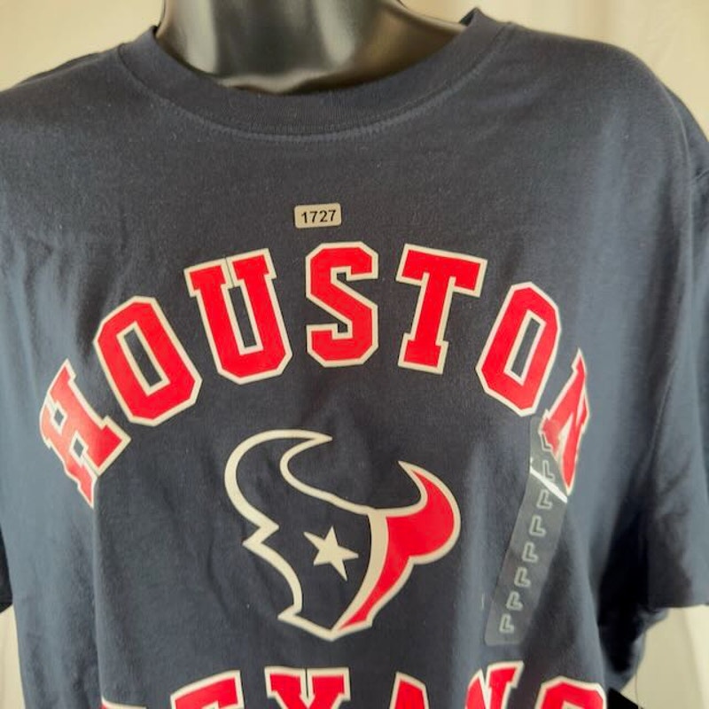 '47 NFL Houston Texans Var Arch Super Rival T-Shirt Short Sleeve Fall Navy L