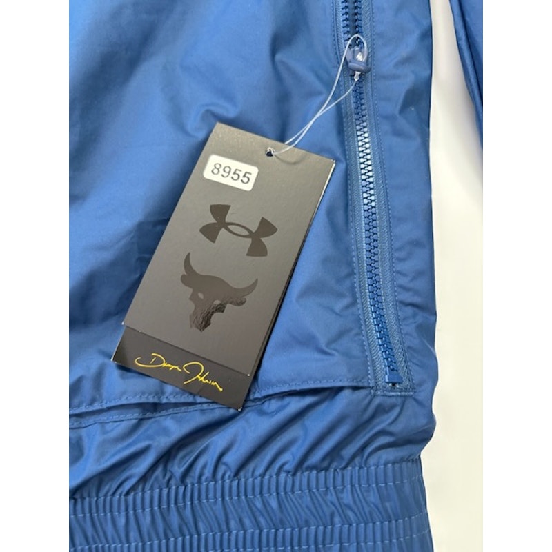 Under Armour Project Rock Storm Windbreaker 1367075-404 Blue Mens Size XL