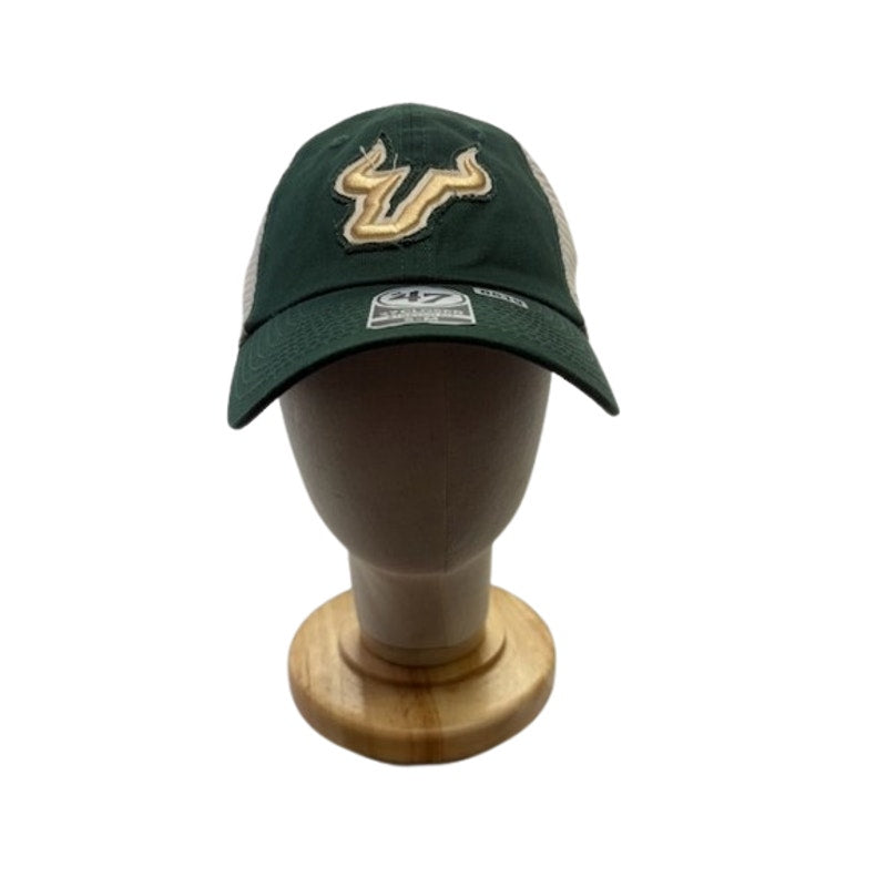 47 Brand South Florida Bulls Closer Stretch Hat NCAA USF Green Unisex S/M