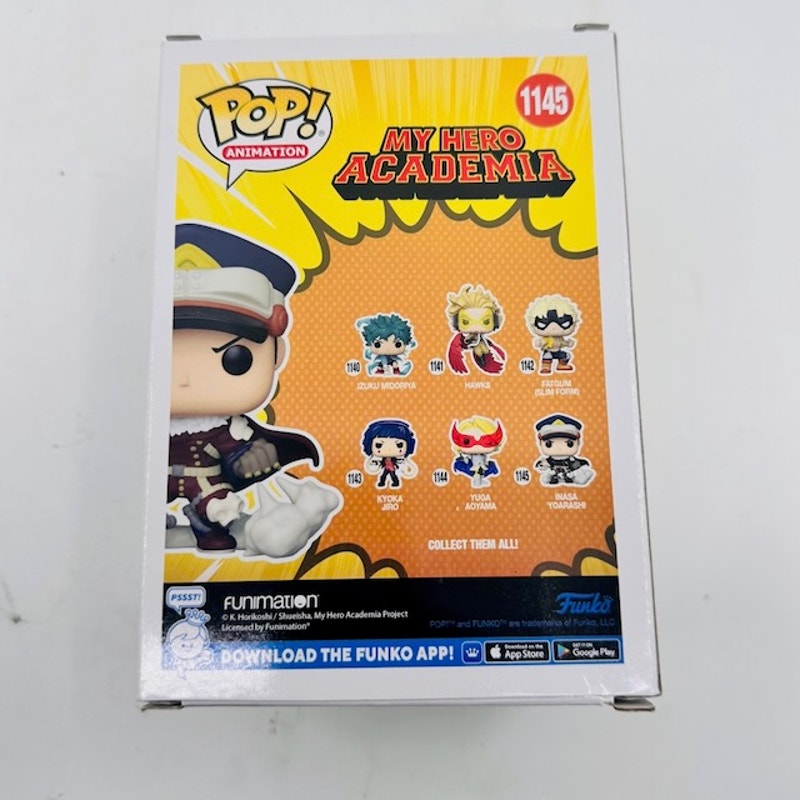 Funko Pop Animation My Hero Academia Inasa Yoarashi Vinyl Figure #1145