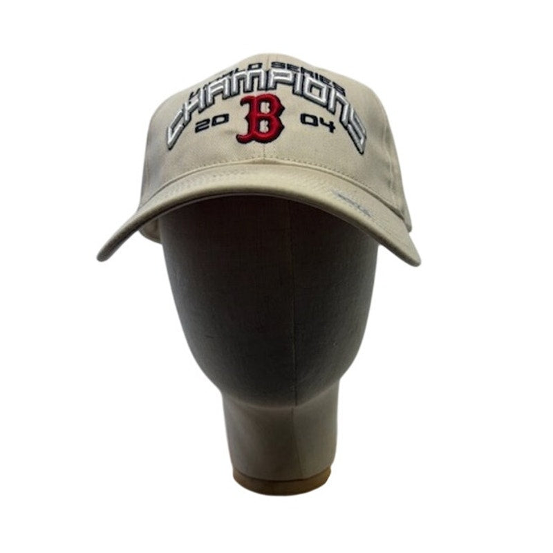Boston Red Sox 2004 World Series Champions Hat MLB Baseball Cap Beige Adult OS