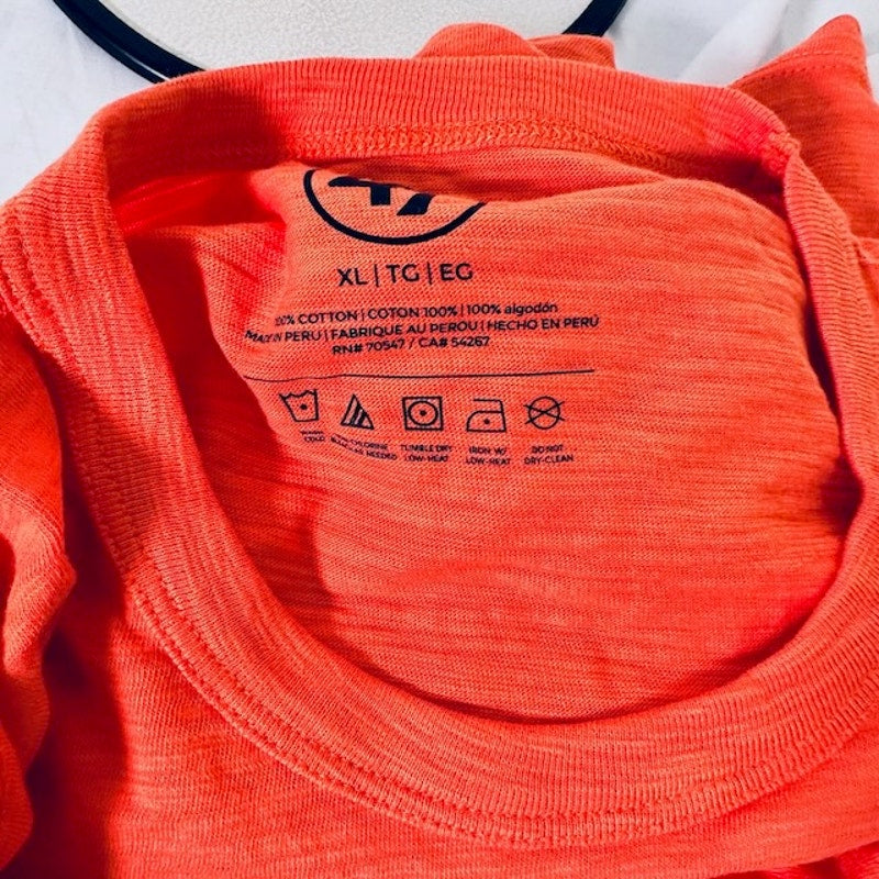 47 Brand Denver Bronchos T-Shirt Short Sleeve Graphic Print Orange Size XL