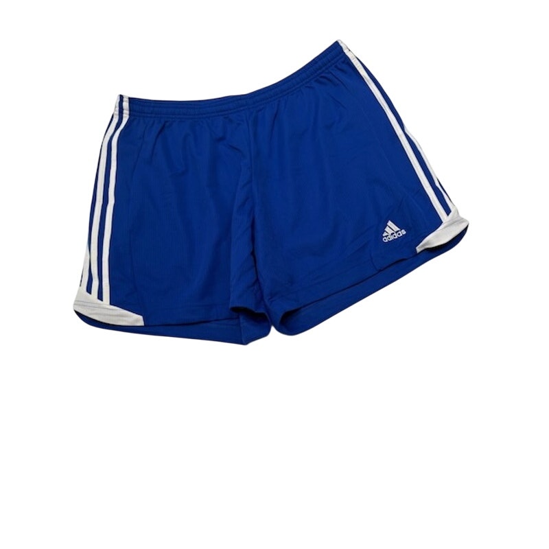 Adidas Climacool Activewear Shorts Elastic Waist Royal Blue/White Womens XL