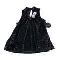 Crave Fame by Almost Famous Velvet Sleeveless Pullover Top Black Womens M