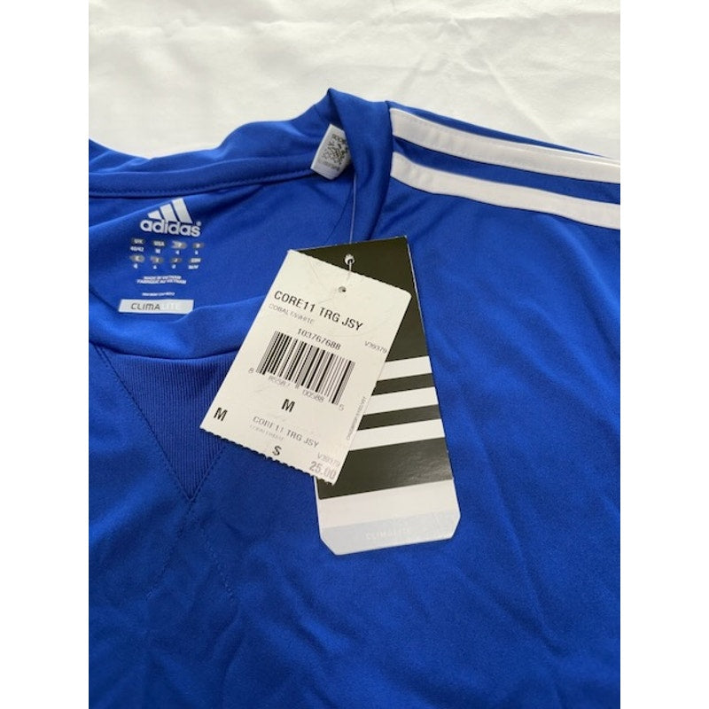 Adidas Core 11 Training Soccer Jersey Unisex Cobalt/White Stripes Size M