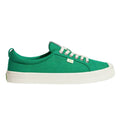 Cariuma Oca Low Canvas Sneaker Shoes Lace-Up Round Toe Green Mens Size 8.5/10