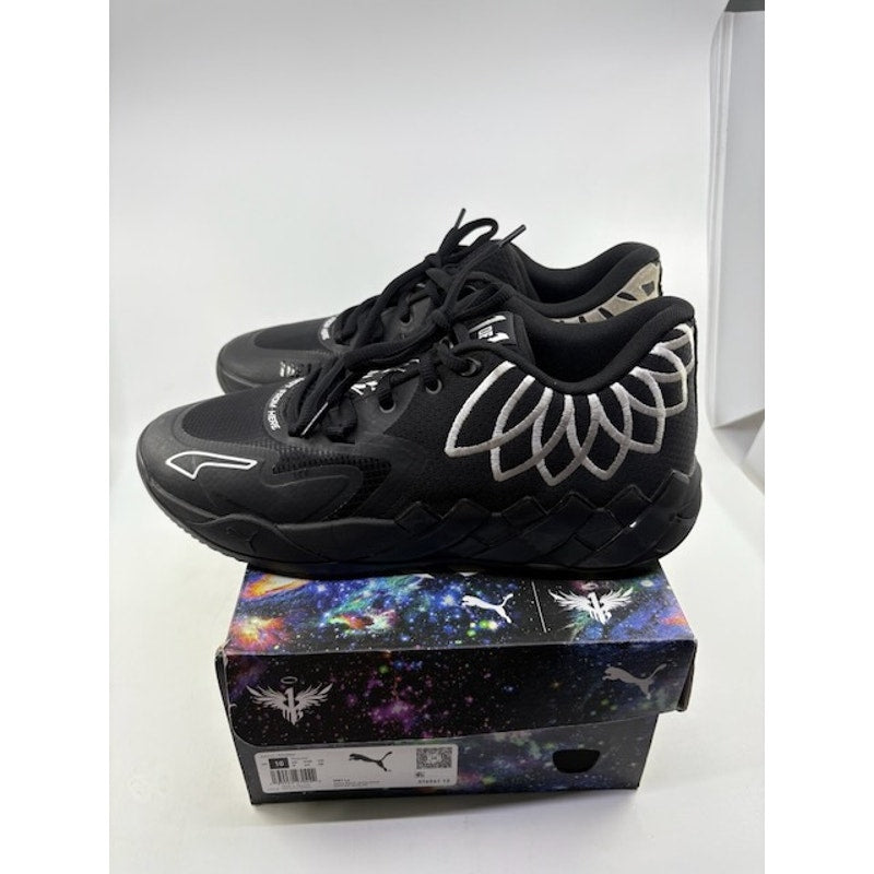 Puma MB.01 LaMelo Ball M.E.L.O. Basketball Shoes Black White Mens Size 10