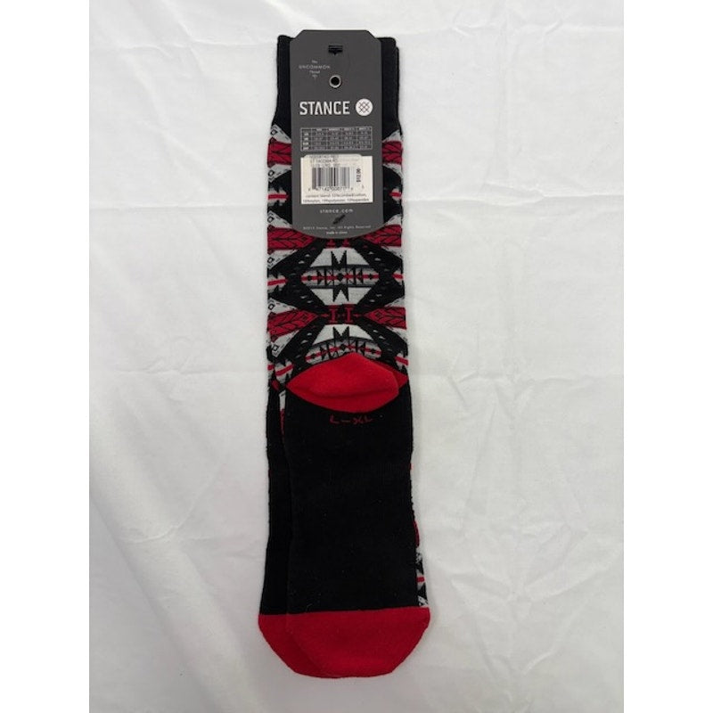Stance Premium 200 Needle Combed Cotton Crew Socks Tacoma Red Mens L 10–13