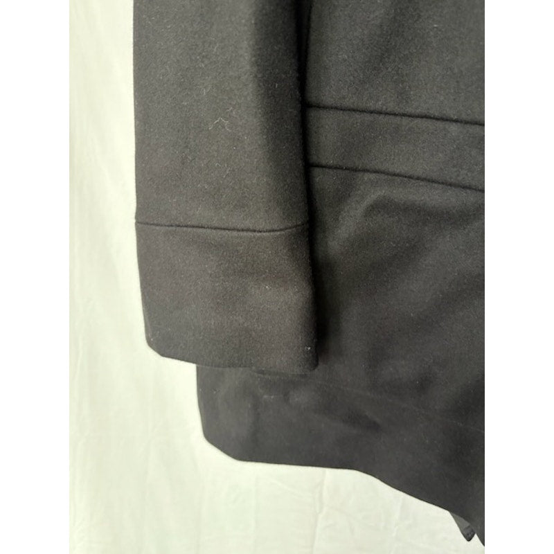 NEW Hugo Boss Wool Hooded Duffle Coat Jacket Toggle Zipper-Up Gray Mens Size 44R