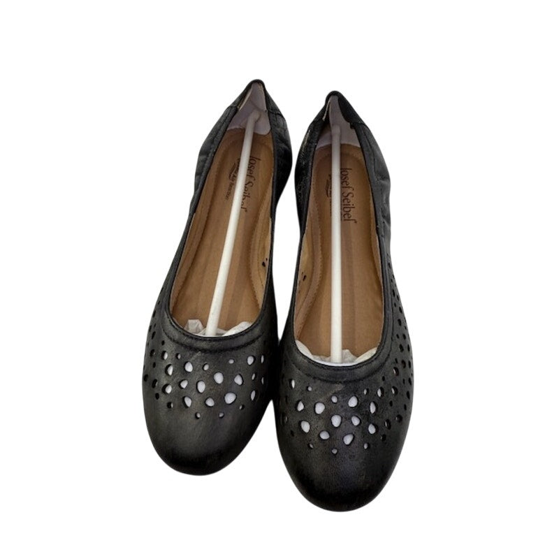 Josef Seibel Pippa 29 Ballet Flat 72929 Black Nesty Oil Womens Size EU 39