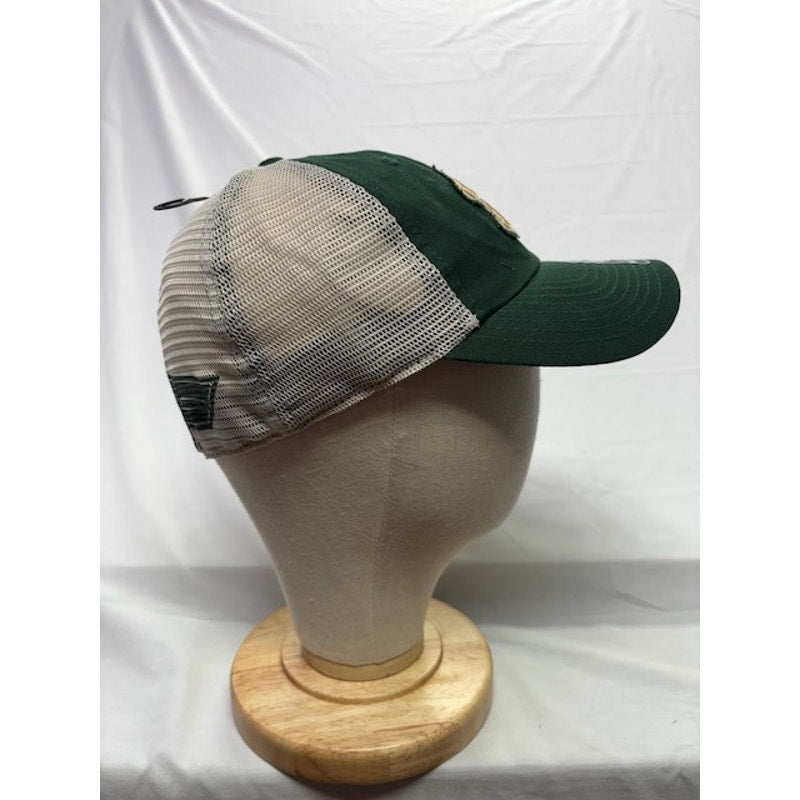 47 Brand Trucker Hat USF Bulls Logo Stretch Fit Cap Green Khaki Unisex S/M