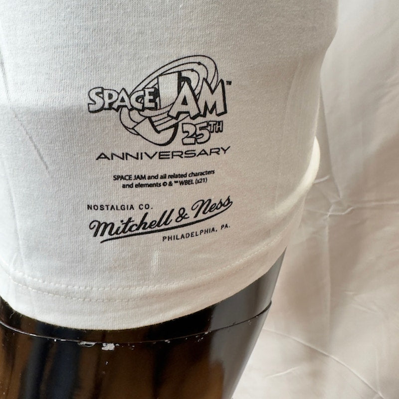 Mitchell & Ness Space Jam Short Tune Squad Short Sleeve T-Shirt White Mens S