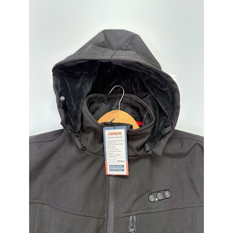 Arris Heated Jacket Electric Warm-7.4V Rechargable Battery Black Mens Size M