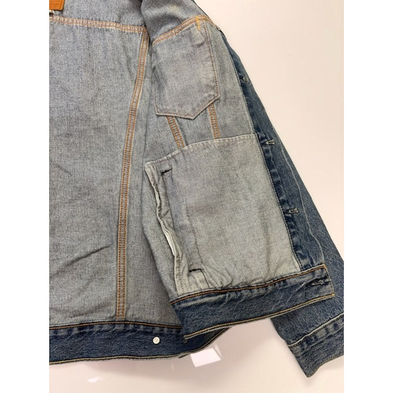 Levi's Skyline Denim Trucker Jacket Button-Up Vintage Fit Blue Womens Size XL