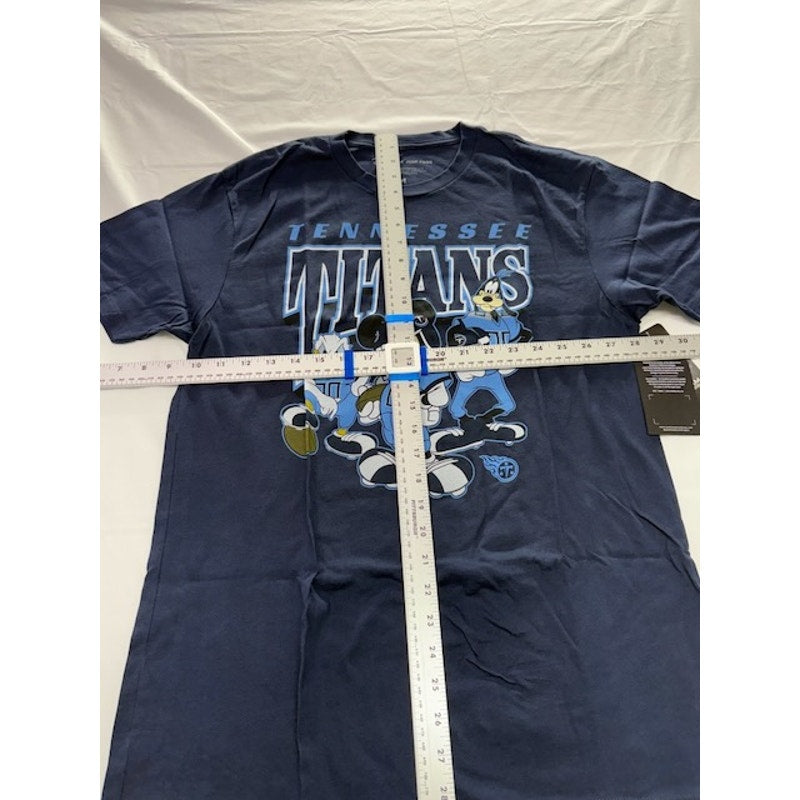 Junk Food X Disney NFL Tennesse Titans Graphic Print T-Shirt Navy Mens Sz M