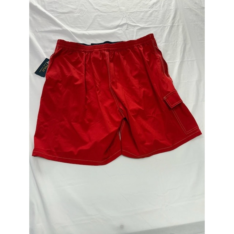Polo by Ralph Lauren Kailua 8.5 Inseam Swim Trunks Side Pockets Red Mens 2XL