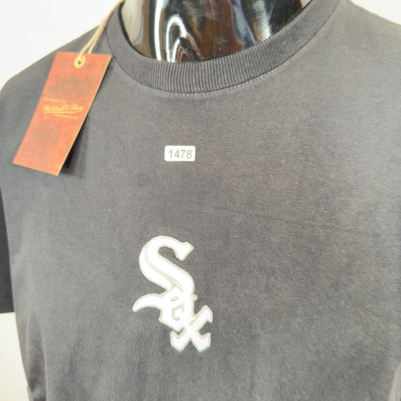 Mitchell & Ness MLB Insignia SS Tee Chicago White Sox Crewneck Black Size Small
