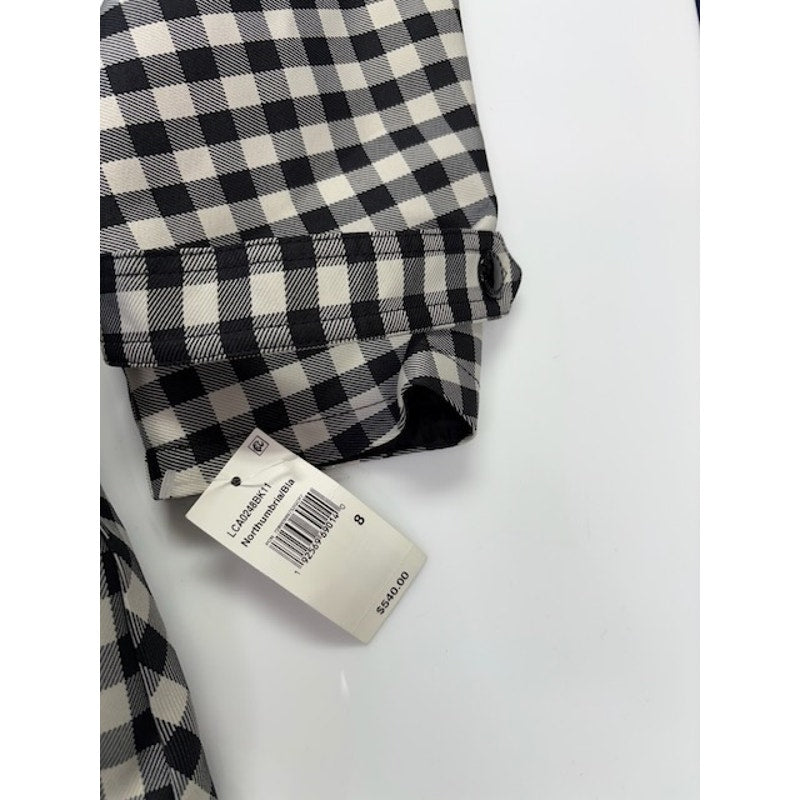 Barbour by ALEXACHUNG Ivy Casual Jacket Northumbria Check Black/White Size 8