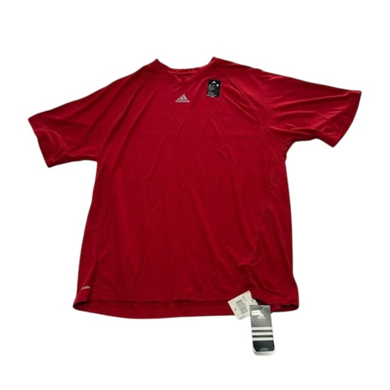 Adidas Elite Tee Soccer Jersey Shirt Short Sleeve Crewneck Red Mens Size XL