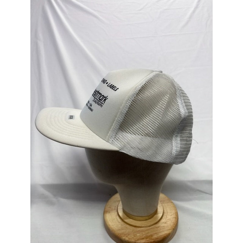 Westmark Diagraph Trucker Hat Snapback Mesh Cap White Unisex Adult OSFA