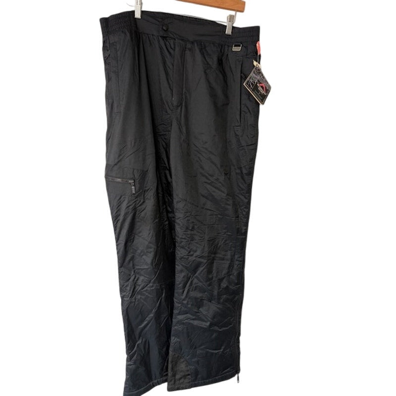 Mountain Goat Insulated Ankle Zipper Snowboarding Ski Pants Black Mens Sz 36