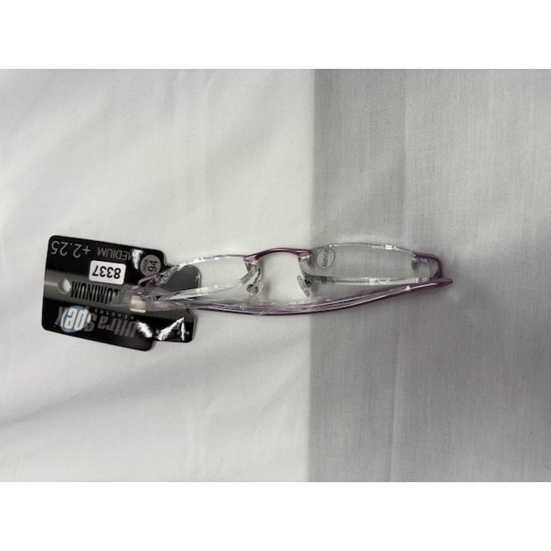 Ultra Spex Aluminum Reading Glasses +2.25 Medium Lightweight Purple Frame