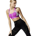 Nike Swoosh City Ready Sports Bra Medium Support Purple/Gray Womens Size M