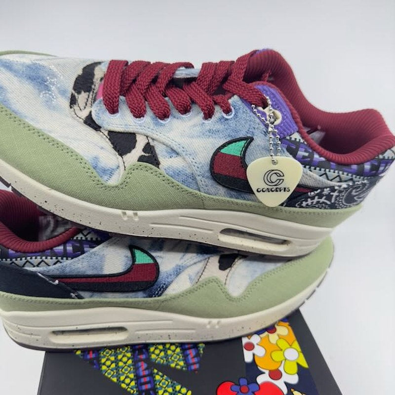 Nike Air Max 1 SP Concepts Mellow Sneaker Shoes Oil Green Multi Color-Sail 9