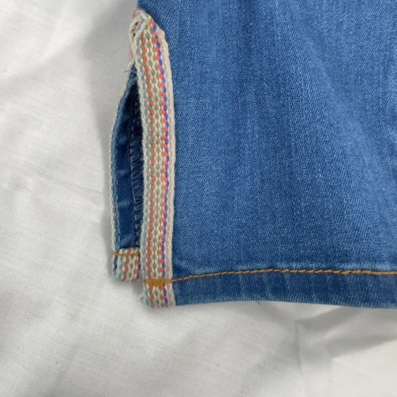 NYDJ Ami Ankle Tape-Trim Skinny Jeans Mid Rise Zip Fly Ladera Blue Womens 6