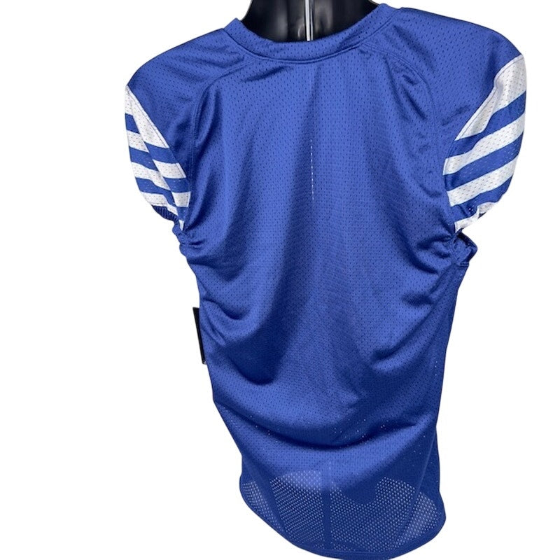 Adidas Climalite Audible Football Jersey Short Sleeves Mesh Blue Mens Size M