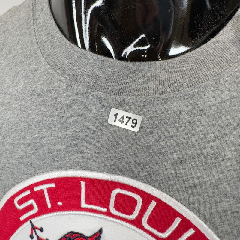 Mitchell & Ness MLB Color Blocked S/S Tee St. Louis Cardinals Gray Navy Size XL