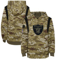 Nike Las Vegas Raiders 2021 Salute To Service Therma Hoodie Green Mens Size M