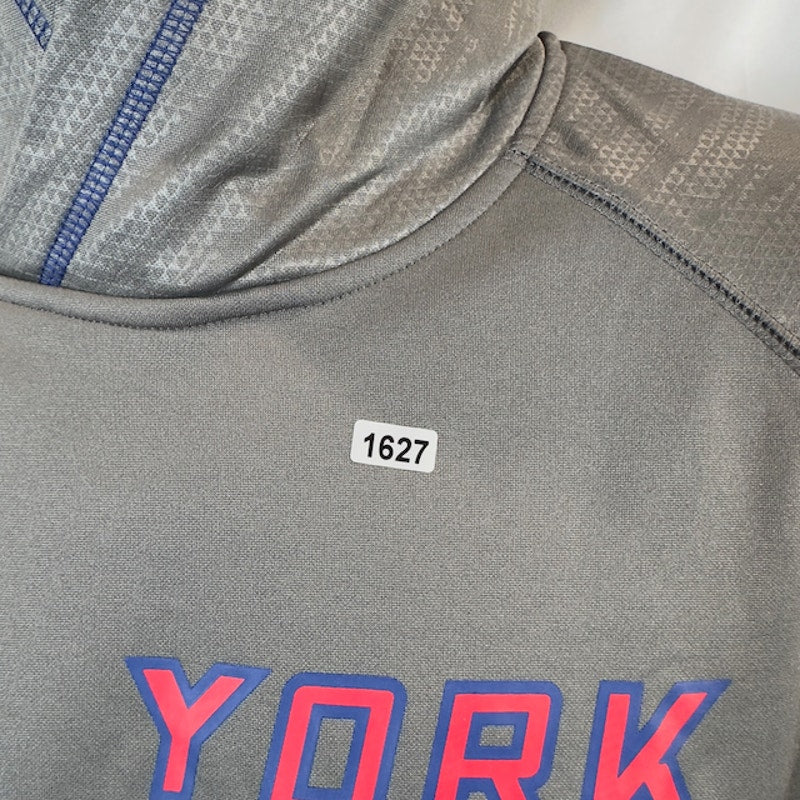 NFL Team Apparel New York Giants Fuse Hoodie Pullover TX3 Warm Gray Mens L