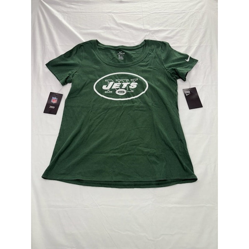 Nike Tee NFL New York Jets T-Shirt Short Sleeve Pullover Green Womens Size M
