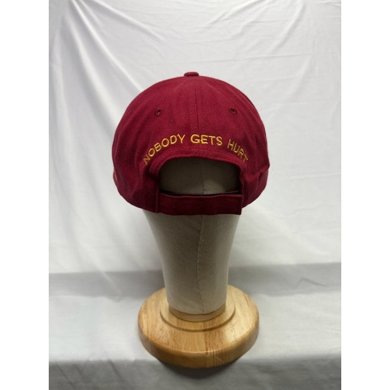 2005 TIA HDC Block Hat Cotton Adjustable Military Contractor Cap Maroon One Size