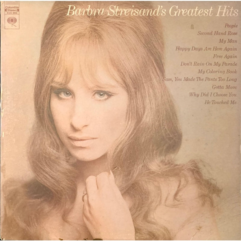 Barbra Streisand – Barbra Streisand's Greatest Hits Vinyl Album Record