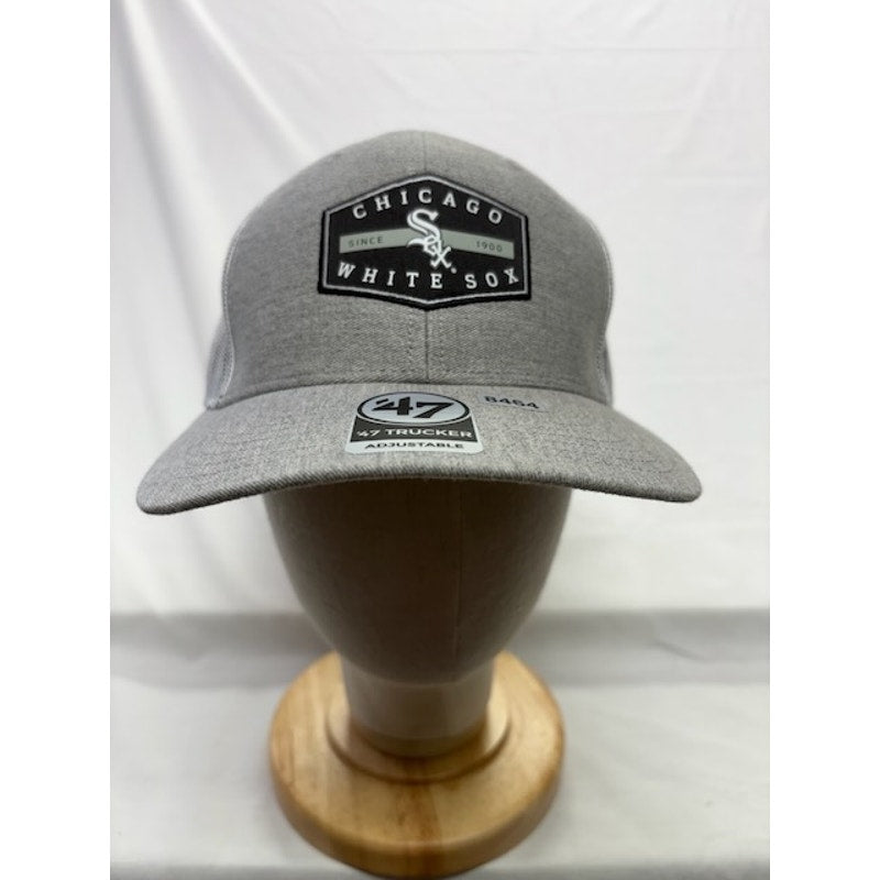 47 Brand Trucker Chicago White Sox Adjustable Mesh Cap Gray Unisex OSFA