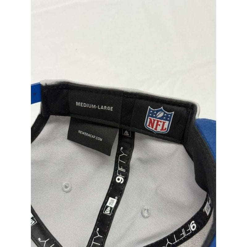 New Era 9FIFTY Snapback Cap Colts Logo Hat Cotton Gray Blue Unisex Size M/L