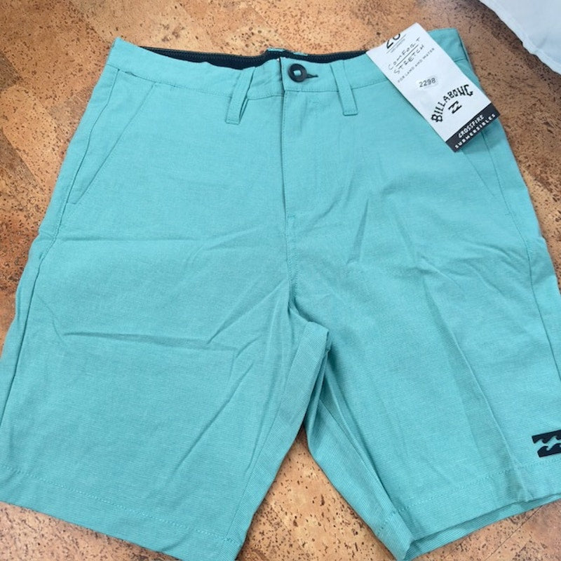 Billabong Crossfire Submersible Shorts Relaxed Mid-Length Jade Stone Mens 28
