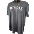 Majestic New England Patriots Double Down T-Shirt Short Sleeve Gray Mens Size XL