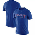 Nike Dri-Fit Texas Rangers Royal MLB Practice T-Shirt Rush Blue Mens Size L