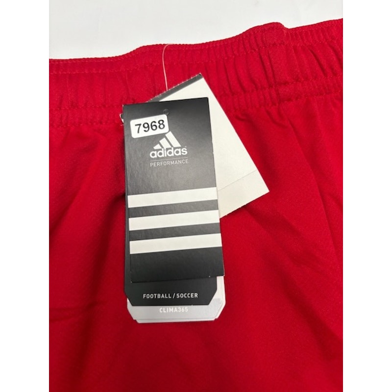 Adidas Football Soccer Shorts Clima365 Elastic Waist Red/White Mens Size 2XL