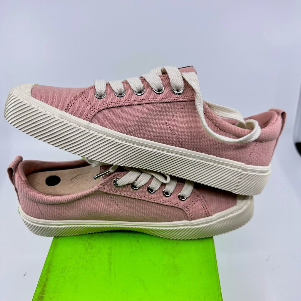 Cariuma Oca Low Top Lace Up Canvas Sneakers Shoes Rose Pink Unisex W7.5 M6