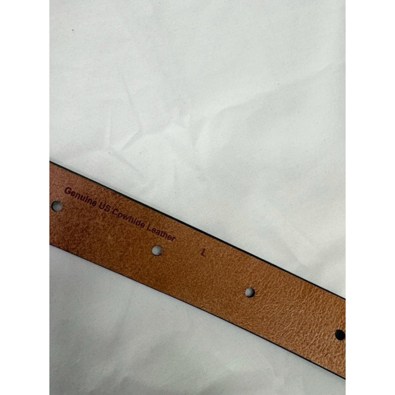 Carhartt Cowhide Leather Belt Heavy Duty Workwear Red Brown Mens Size L