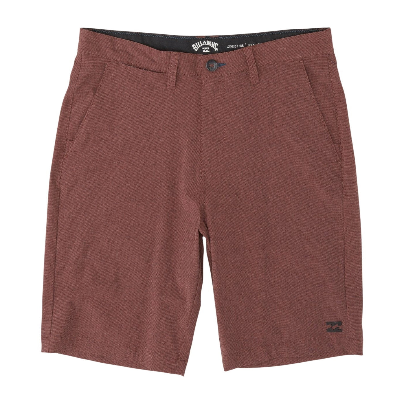 Billabong Crossfire 21" Submersible Shorts Mid Length Flat Front Red Mens 28