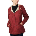 Collection B Hooded Anorak Jacket Twill Full-Zip Brick Junior Womens Size S