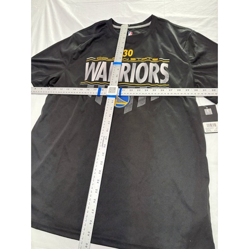 NBA Golden State Warriors T-Shirt Stephen Curry #30 Black Mens Size L