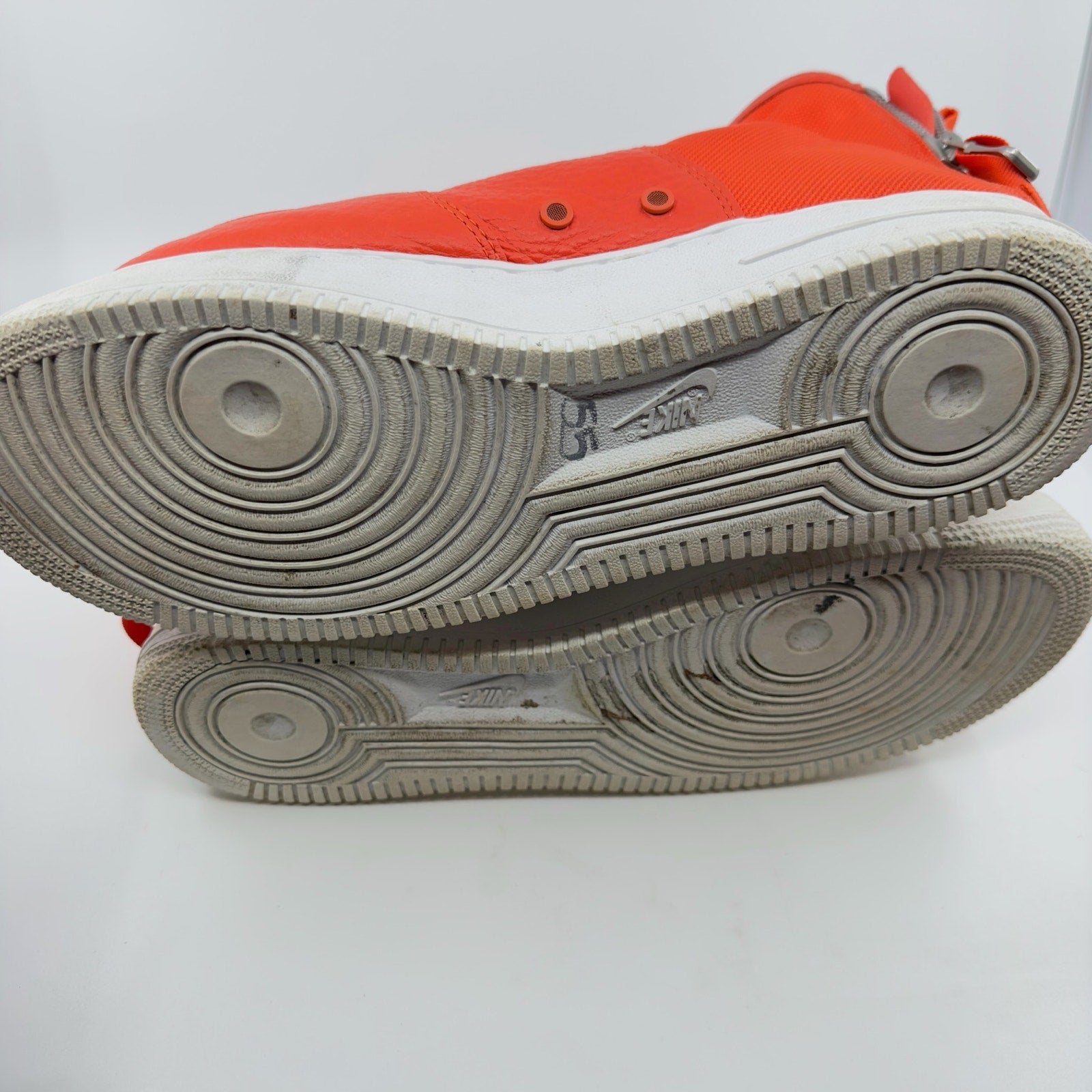 Nike SF Air Force One AF1 Mid Sneaker Shoes 917753-800 Team Orange White Mens 13