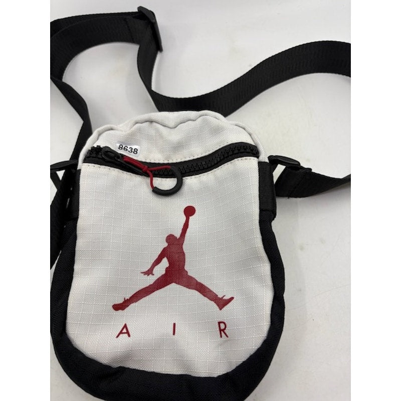 Nike Air Jordan Crossbody Mini Bag Jumpman Shoulder Pouch Logo Print White Red