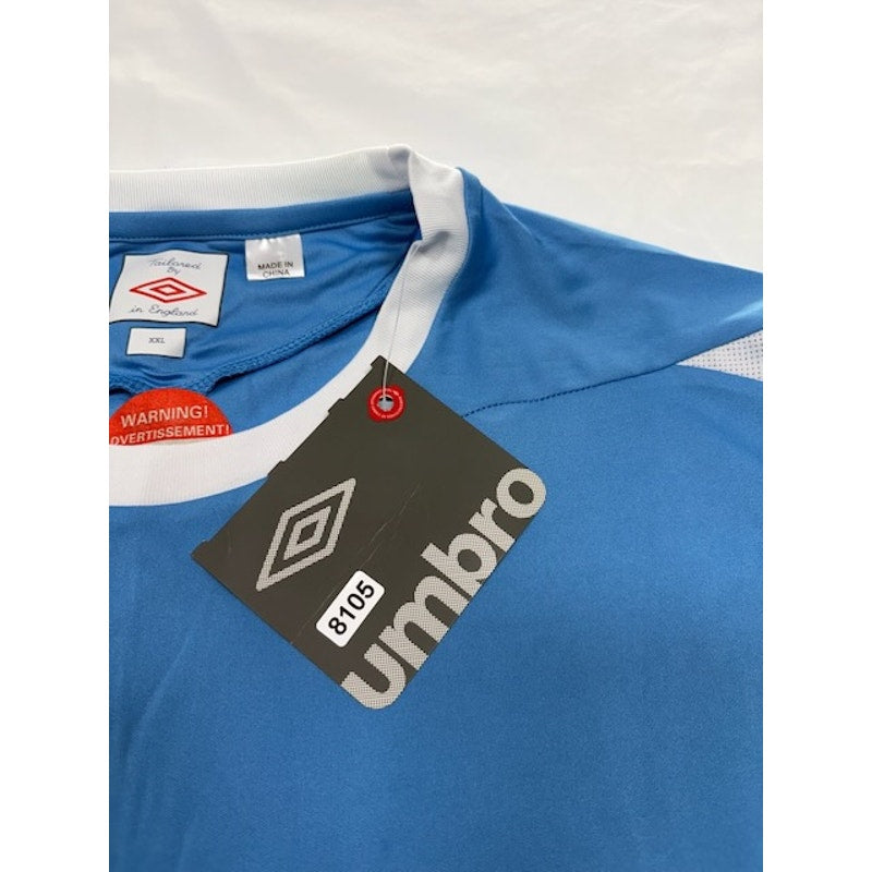 Umbro Manchester Jersey Short Sleeve U91824 Sky Blue/White Mens Size XXL